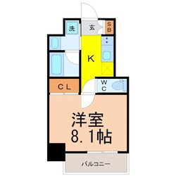 浄心駅 徒歩7分 8階の物件間取画像